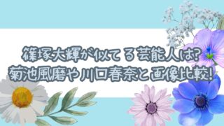 篠塚大輝が似てる芸能人は?菊池風磨や川口春奈と画像比較!